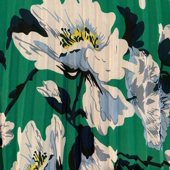 Anthropologie floral pleated midi skirt - Picture 2 of 2